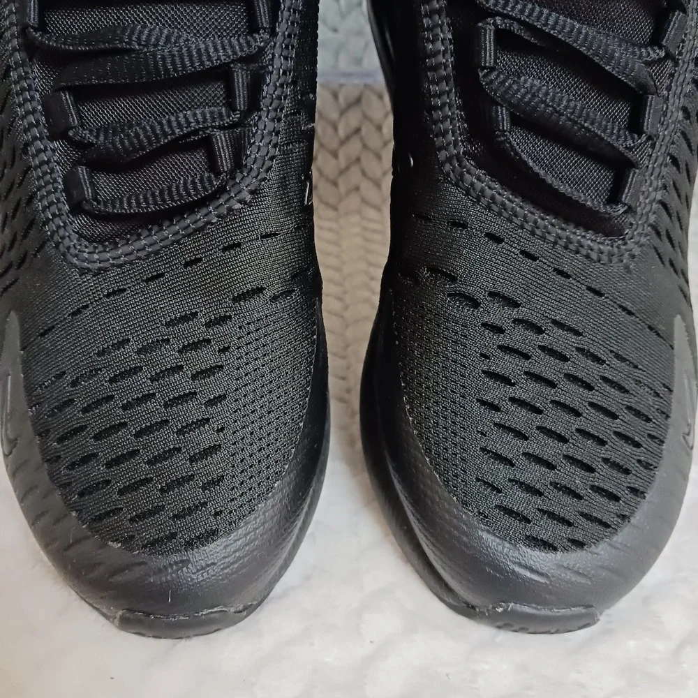 Nike Air Max 270 Black GS Walking Running Sneakers Shoes Size 4.5Y Women's 6